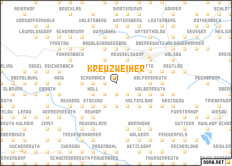 map of Kreuzweiher