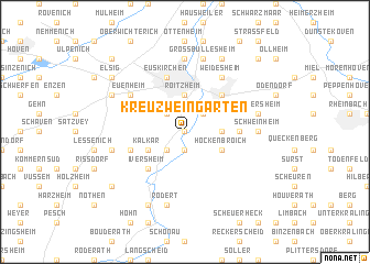 map of Kreuzweingarten