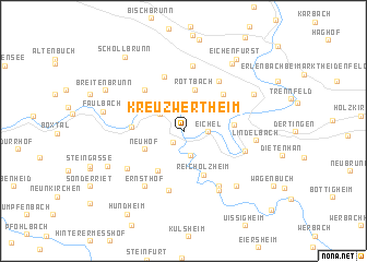 map of Kreuzwertheim