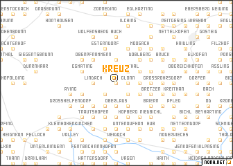 map of Kreuz