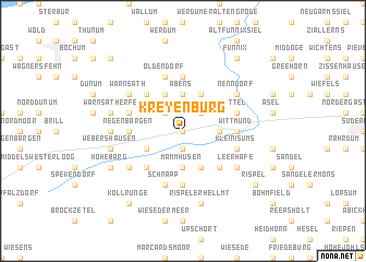 map of Kreyenburg