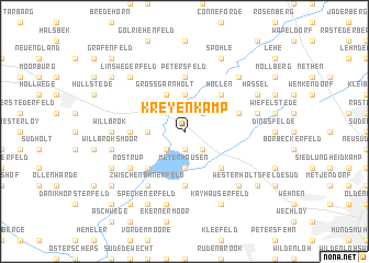 map of Kreyenkamp