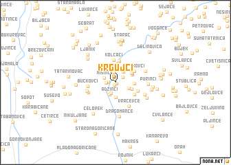 map of Krgujci