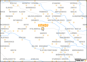 map of Krhov