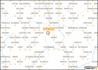 map of Krhov