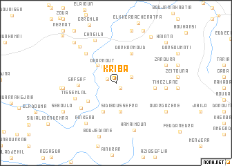 map of Kriba