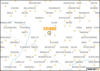 map of Kribbe