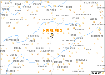 map of Kribléma