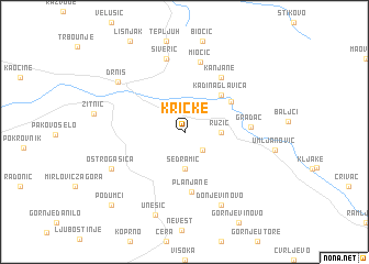 map of Kričke