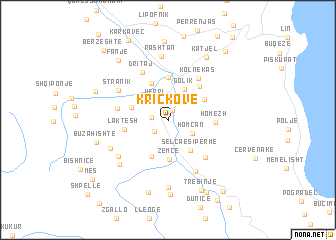 map of Kriçkovë