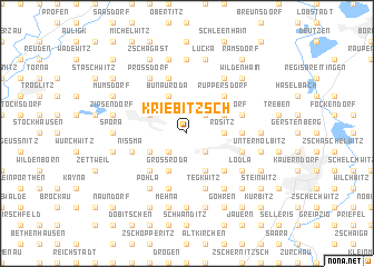 map of Kriebitzsch