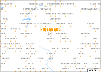 map of Kriegberg