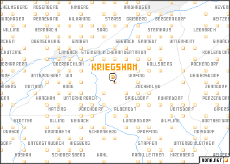 map of Kriegsham