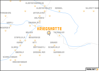 map of Kriegsmatte