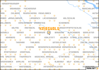 map of Kriegwald