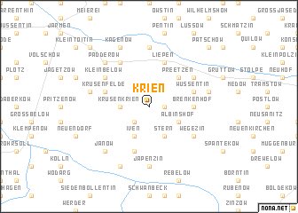 map of Krien