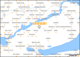 map of Krieseby