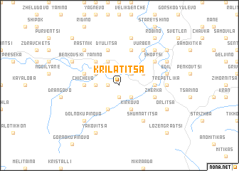 map of Krilatitsa