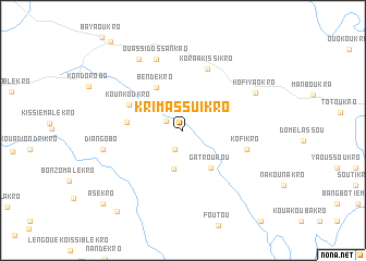 map of Krimassuikro