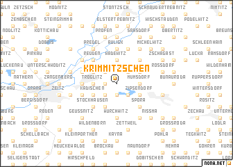 map of Krimmitzschen