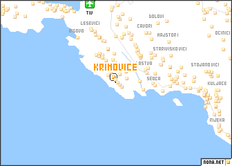 map of Krimovice