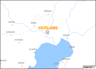 map of Krindjabo