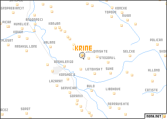 map of Krinë