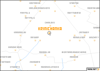 map of Krinichanka