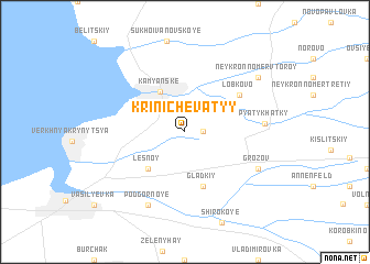 map of Krinichevatyy