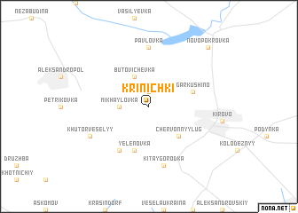 map of Krinichki