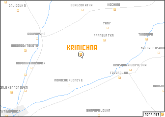 map of Krinichna