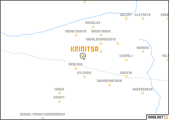 map of Krinitsa