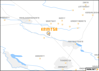 map of Krinitsa