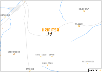 map of Krinitsa