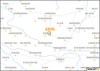map of Kríni