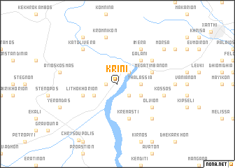 map of Kríni