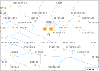 map of Krínos