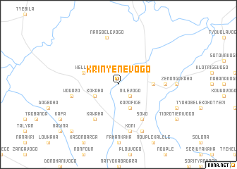 map of Krinyénévogo