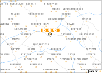 map of Krionéria