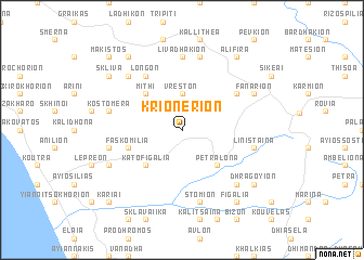 map of Krionérion