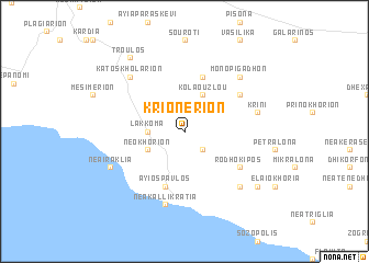 map of Krionérion