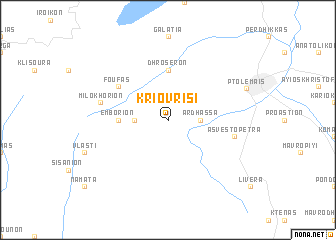 map of Krióvrisi