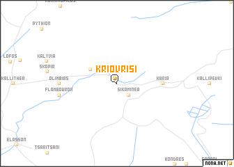 map of Krióvrisi