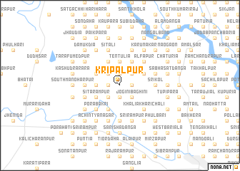 map of Kripālpur