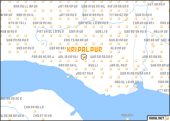 map of Kripālpur