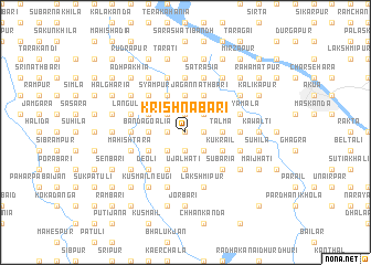 map of Krishnabāri