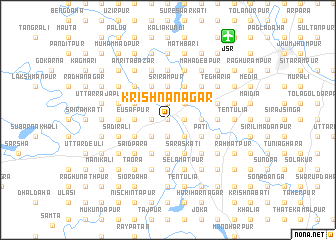 map of Krishnanagar