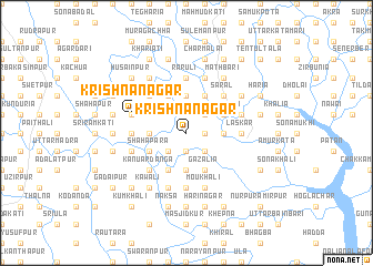 map of Krishnanagar