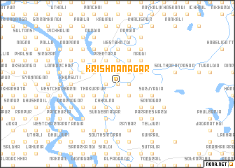 map of Krishnanagar