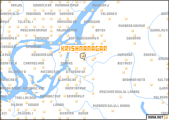 map of Krishnanagar